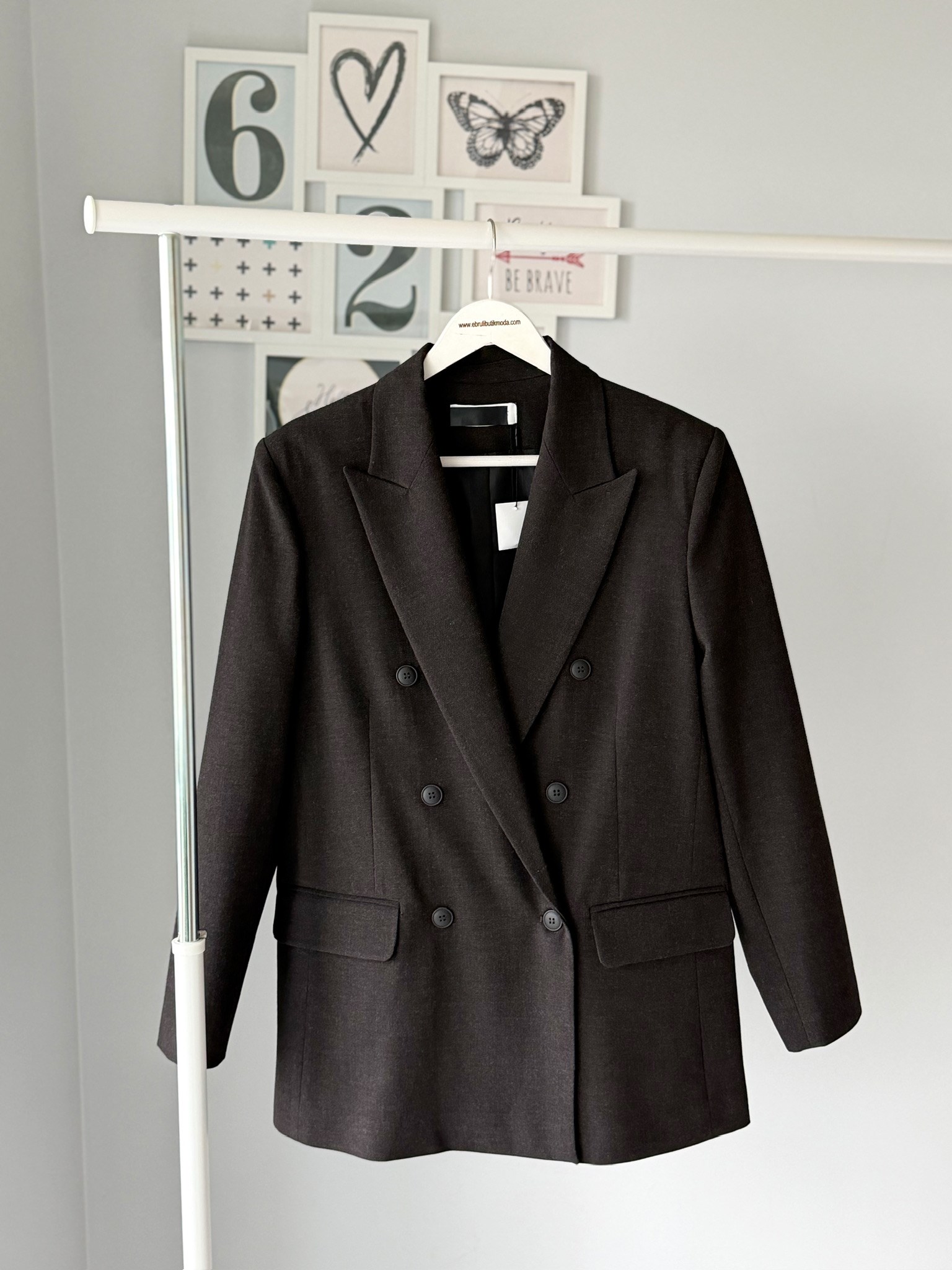 KAHVE ÇİFT DÜĞME BLAZER