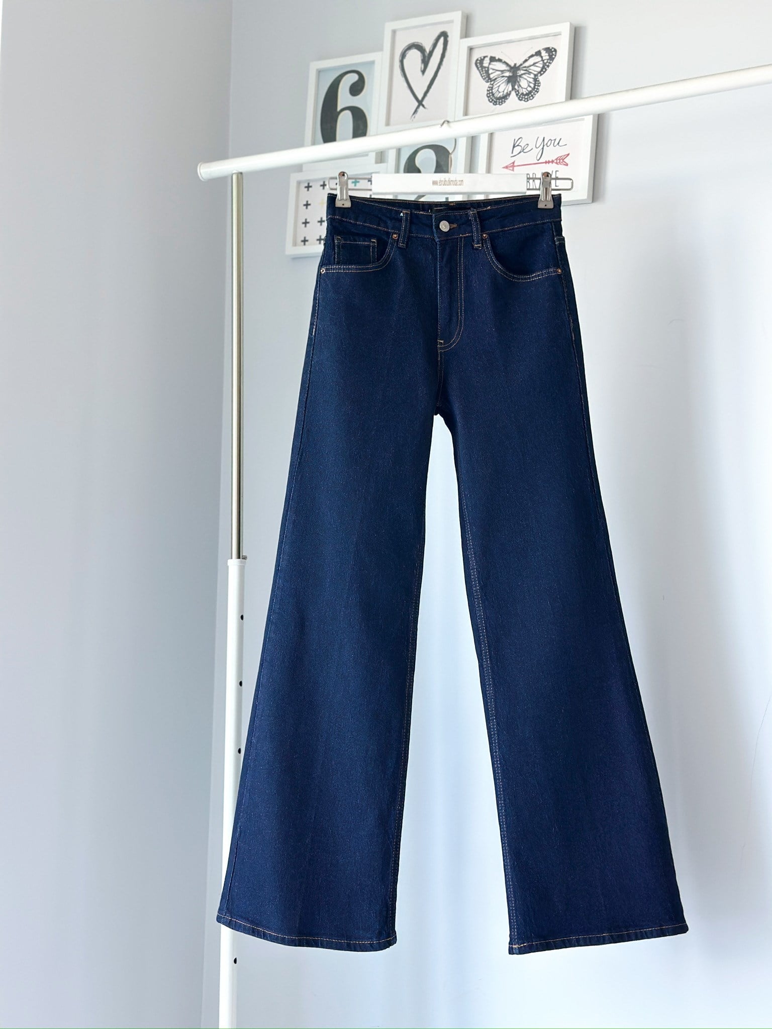 KOYU MAVİ WİDE LEG JEAN