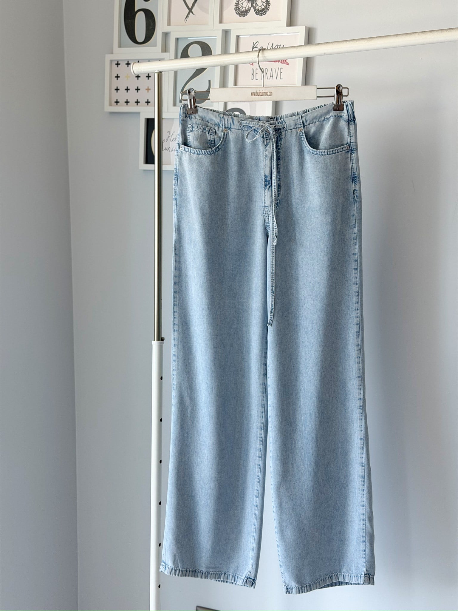 LYOCELL DENIM GÖRÜNÜMLÜ PANTOLON