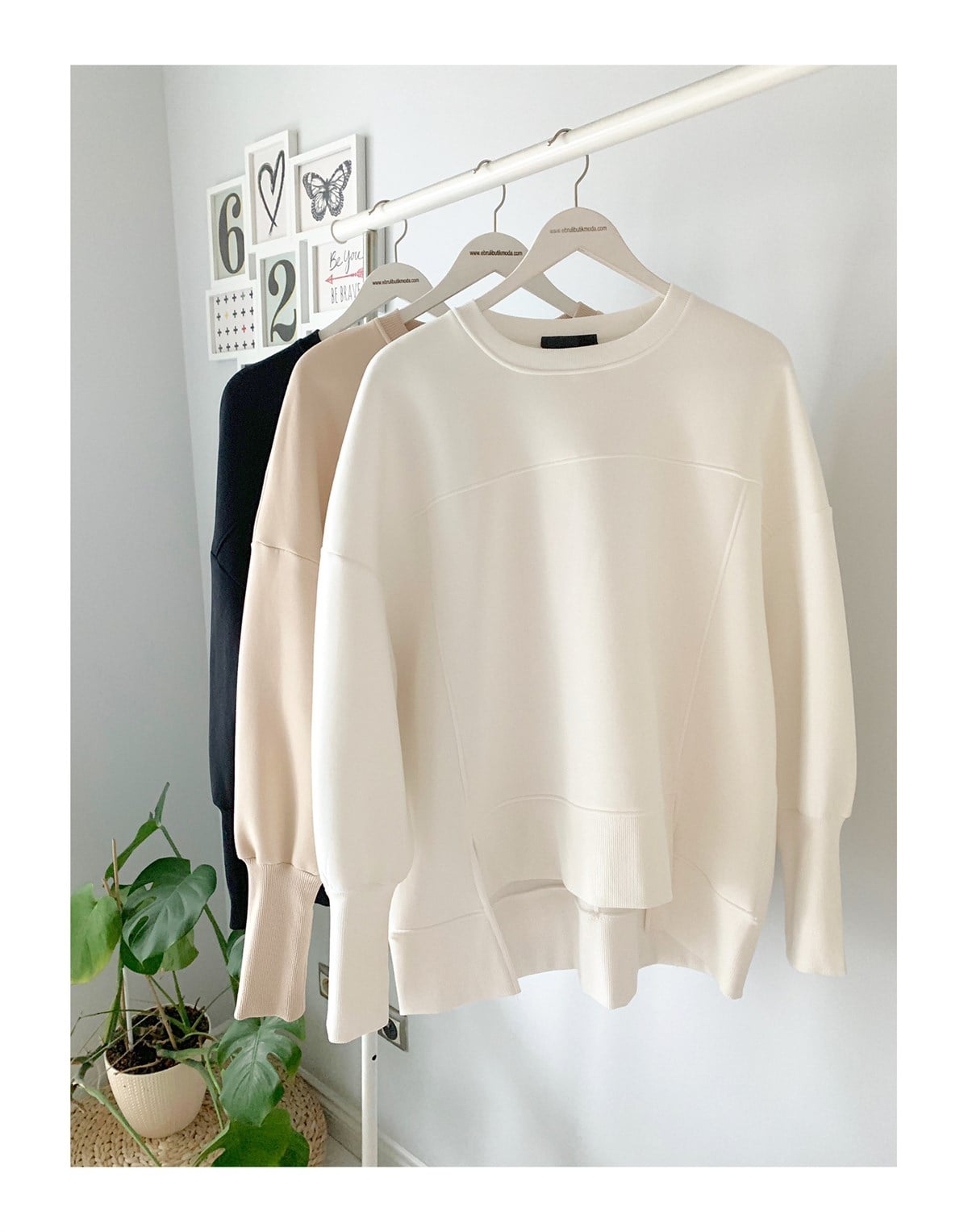 OVERSİZE YIRTMAÇLI SWEATSHIRT