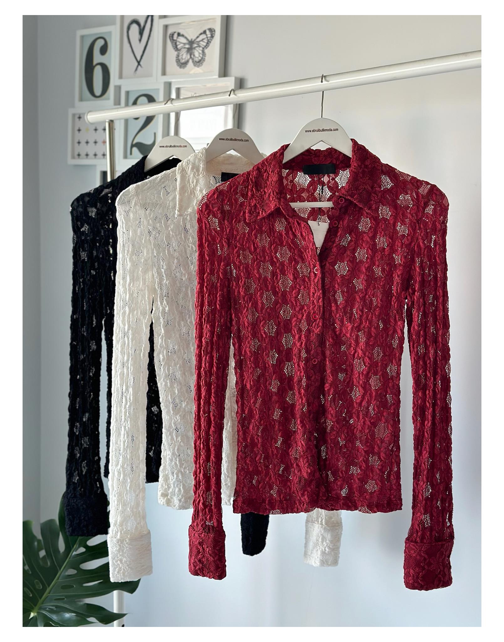 UZUN KOL DANTEL GÖMLEK