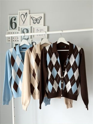 BAKLAVA DESEN POLO YAKA HIRKA