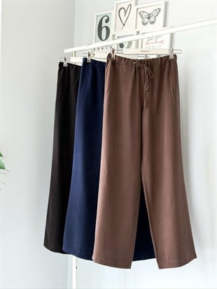 BELİ LASTİKLİ TENCEL PANTOLON