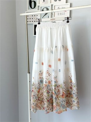 FLORAL NAKIŞLI ETEK