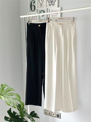 GOLD DÜĞMELİ PALAZZO PANTOLON