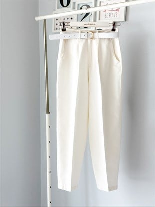 KEMERLİ TAPERED PANTOLON
