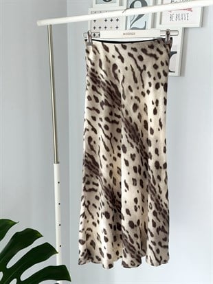 LEOPAR DESEN SATEN VEREV ETEK