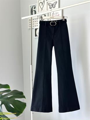 NERVÜRLÜ KEMERLİ İSPANYOL JEAN