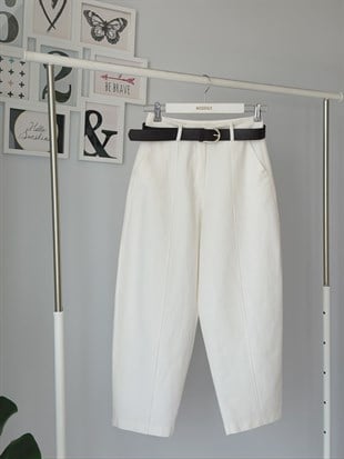 SLOUCHY KEMERLİ PANTOLON