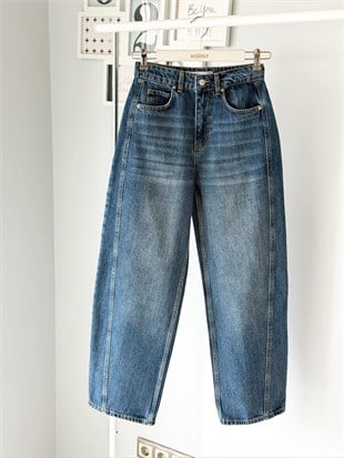 YANI PARÇALI BARREL JEAN