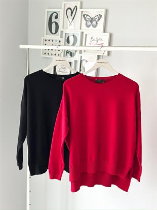 YANLARI YIRTMAÇLI TRİKO