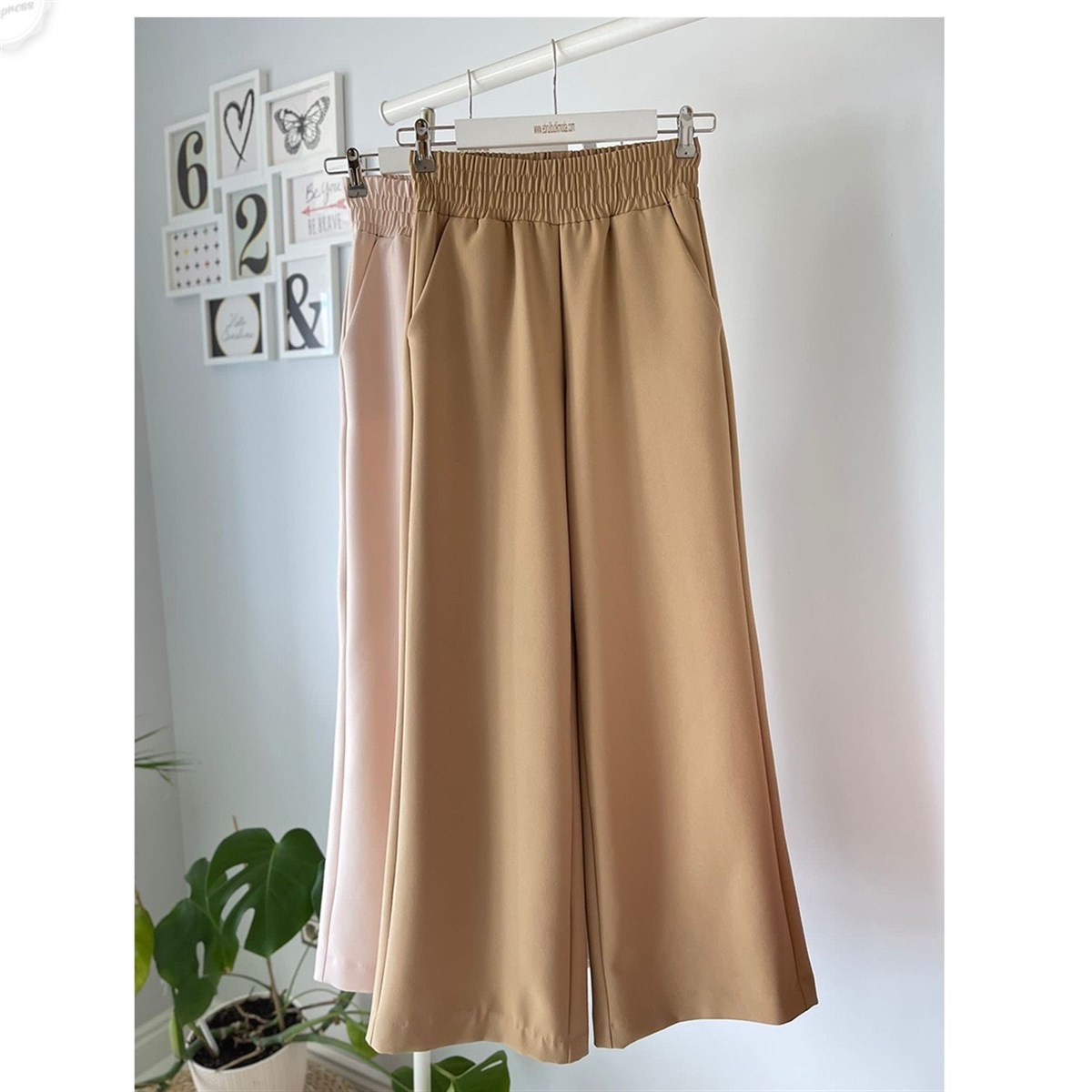 BELİ LASTİK BOL PAÇA PANTOLON