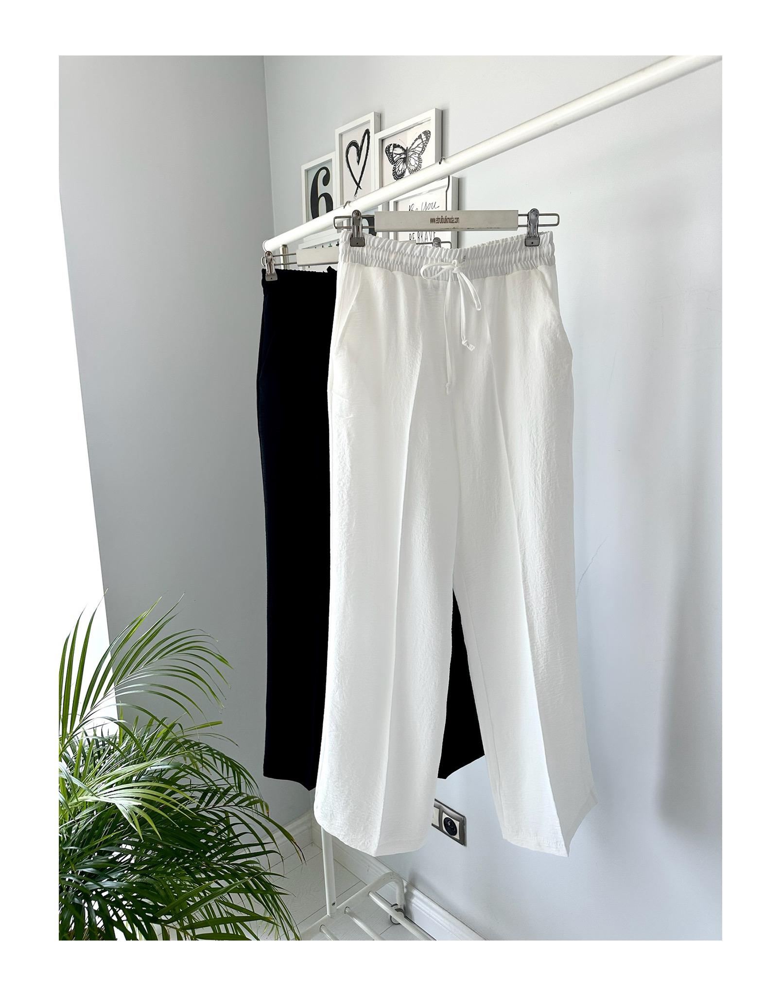 BELİ LASTİKLİ CREP PANTOLON