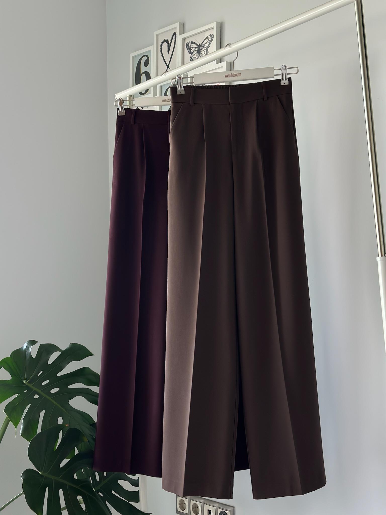 BELİ LASTİKLİ FLARE PANTOLON