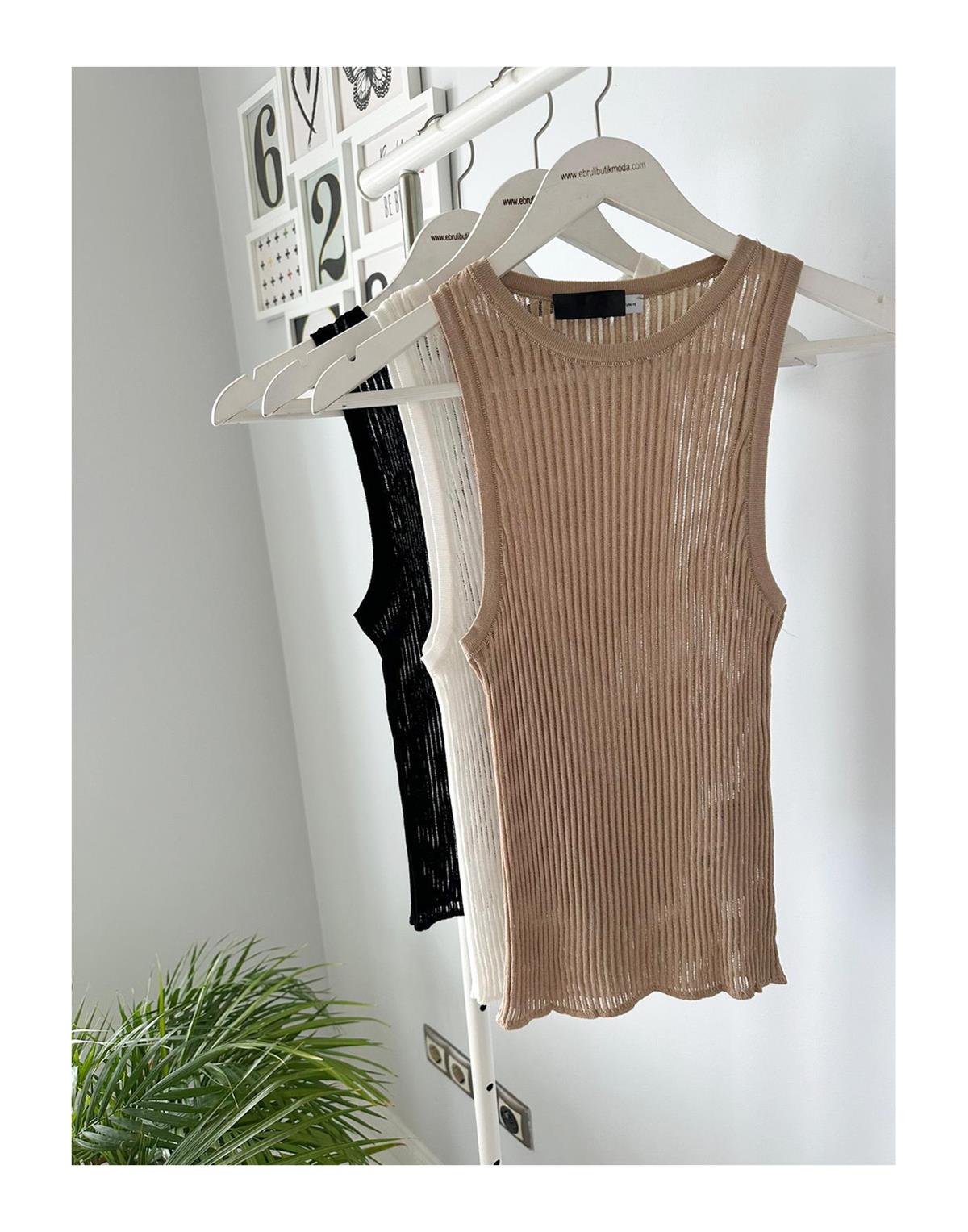 BİSİKLET YAKA TRANSPARAN ATLET