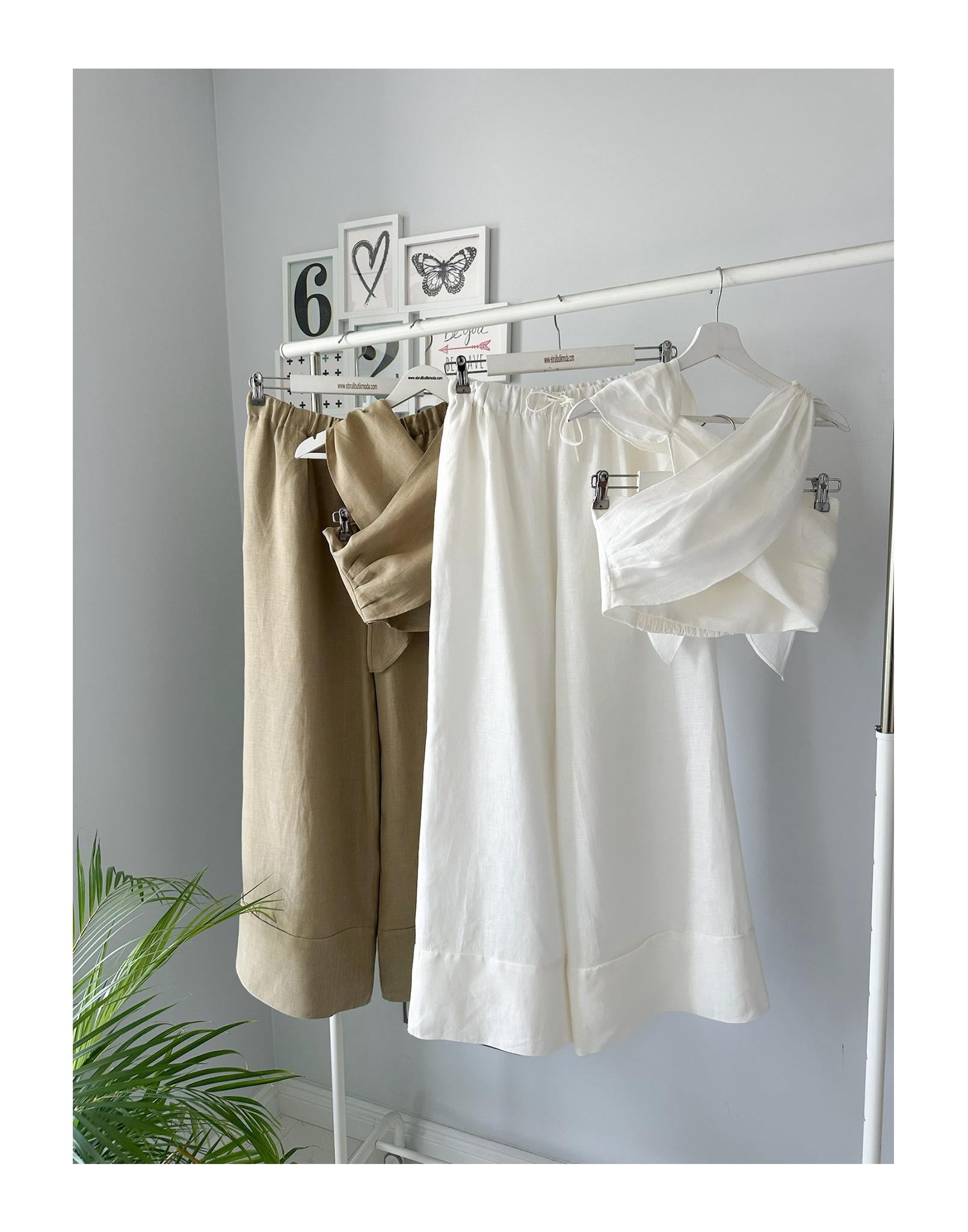 BOYUNDAN BAĞLAMALI HAM KETEN TAKIM