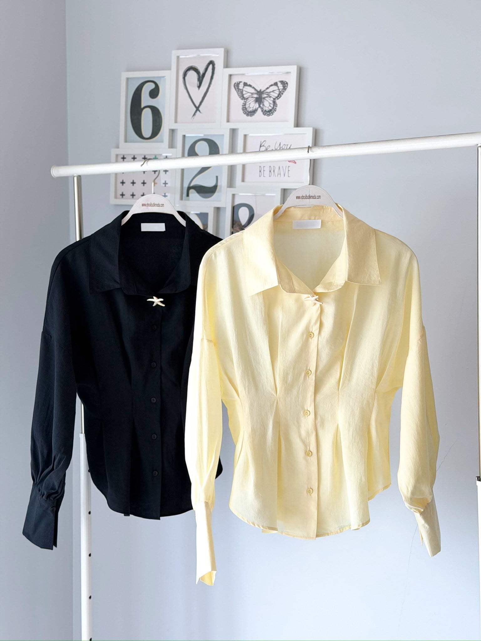 BROŞLU MODAL GÖMLEK