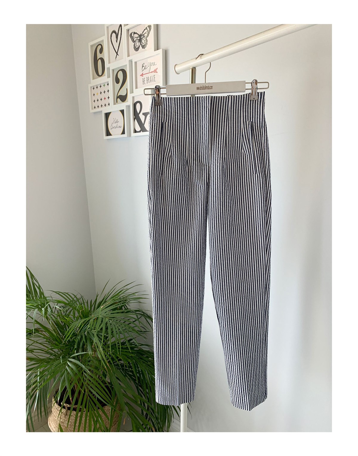 ÇİZGİLİ FLATOLU PANTOLON