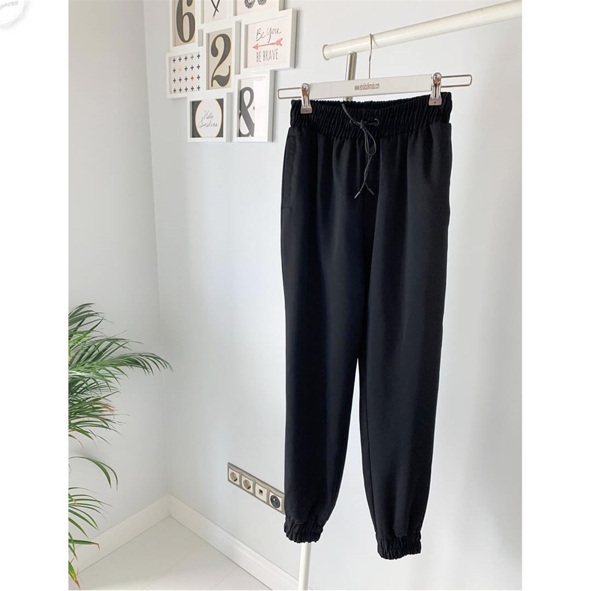 DERİ BAĞCIKLI JOGGİNG PANTOLON