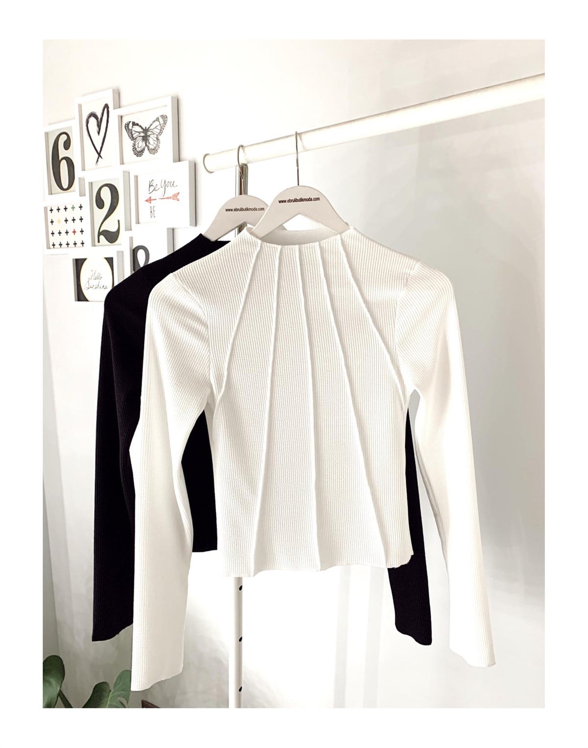 DİK YAKA BİYE DETAY BLUZ