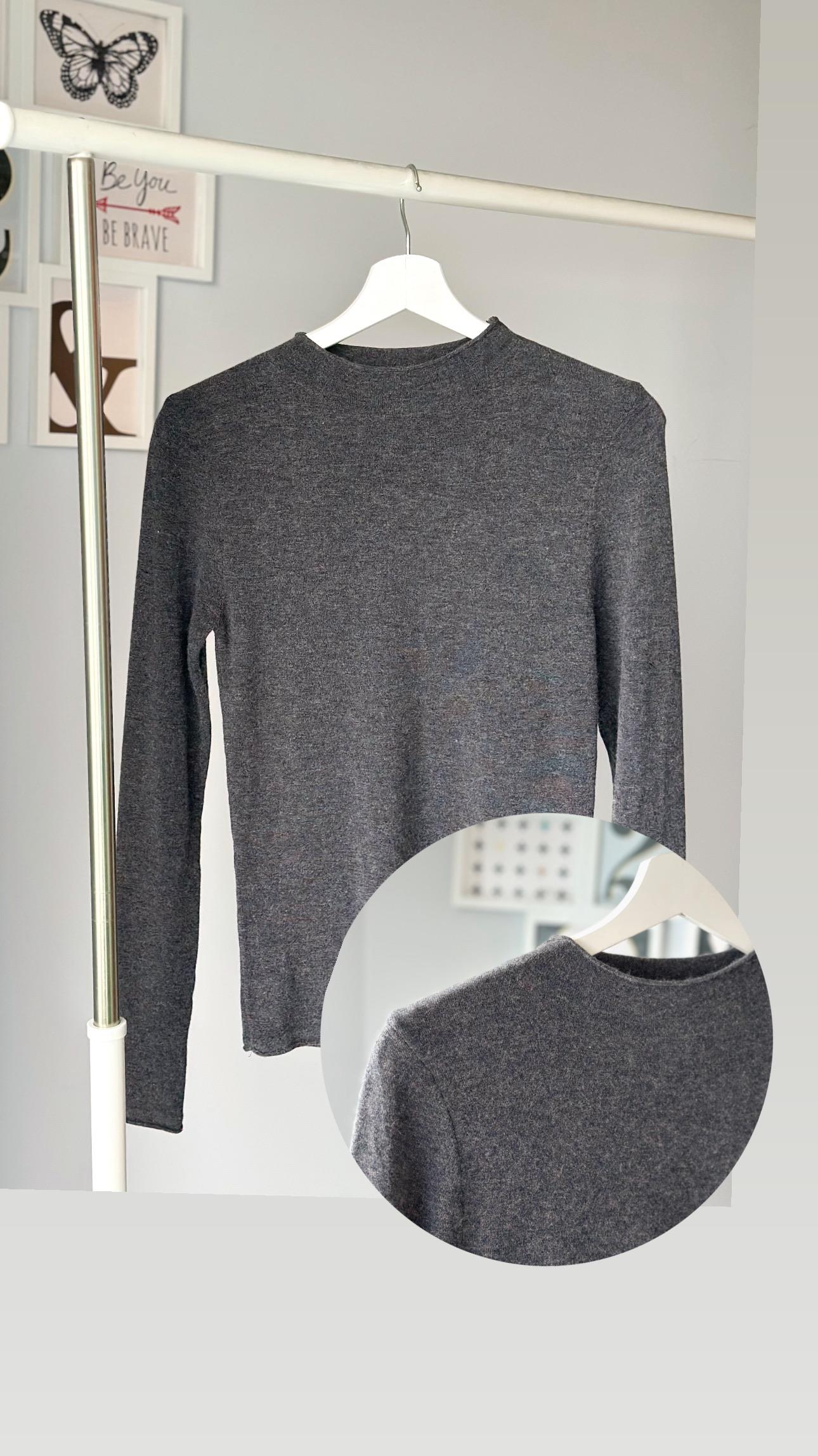 DİK YAKA KAŞMİR İÇERİKLİ TRİKO