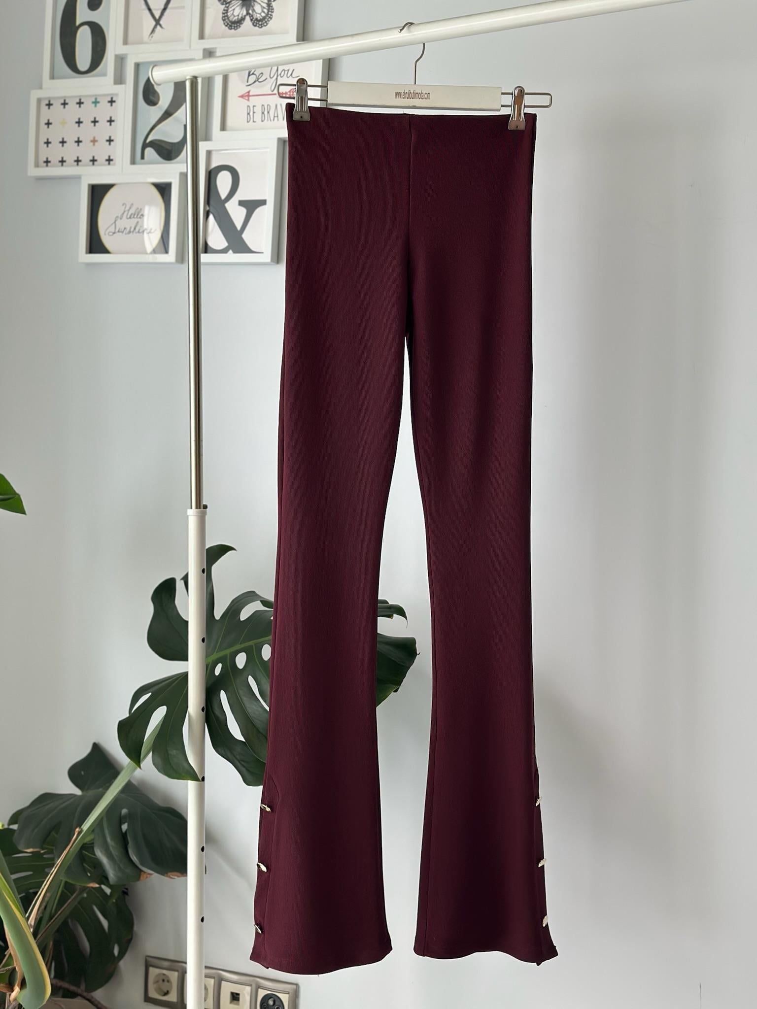 DÜĞME DETAYLI İSPANYOL PAÇA TAYT