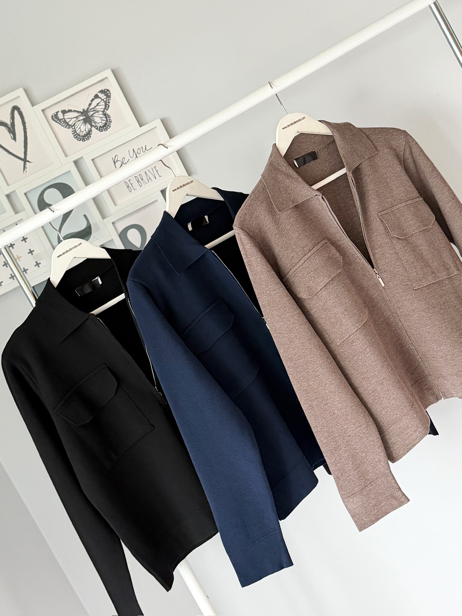 FERMUARLI POLO YAKA TRİKO CEKET