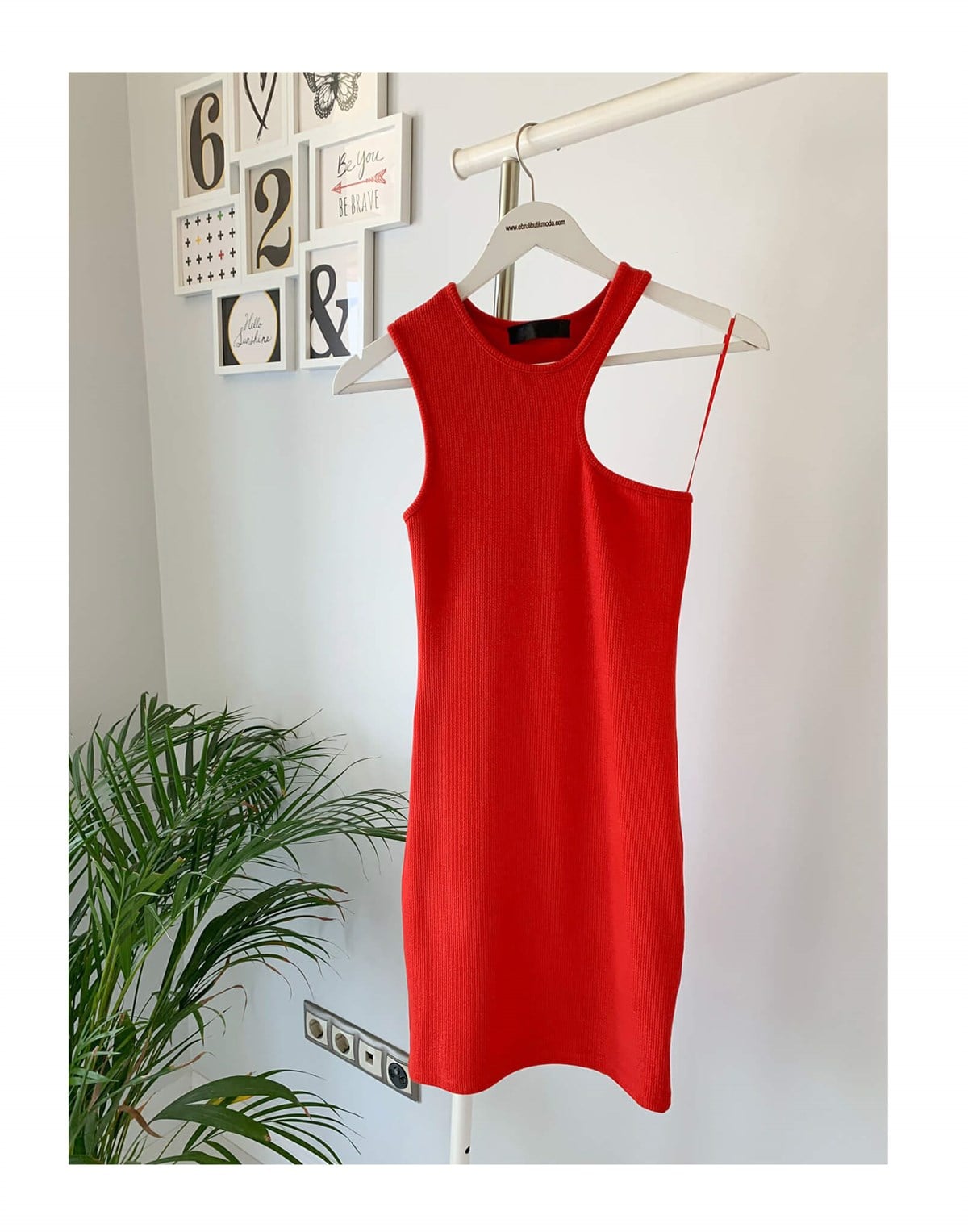 FİTİLLİ BODYCON ELBISE