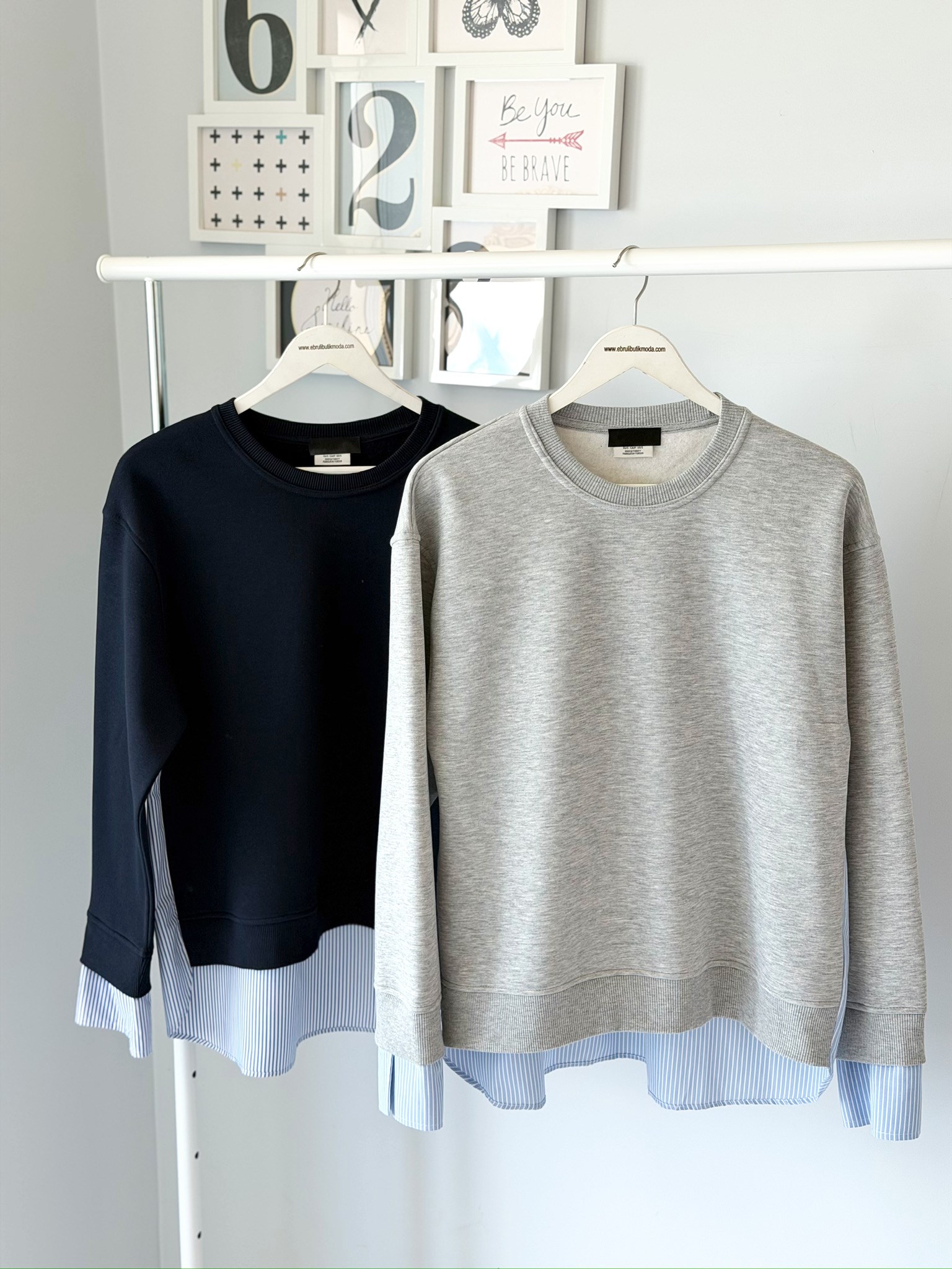 GÖMLEK GARNİLİ SWEATSHIRT