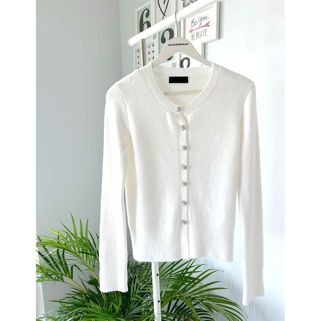 İNCİ ÇİÇEK DÜĞMELİ HIRKA