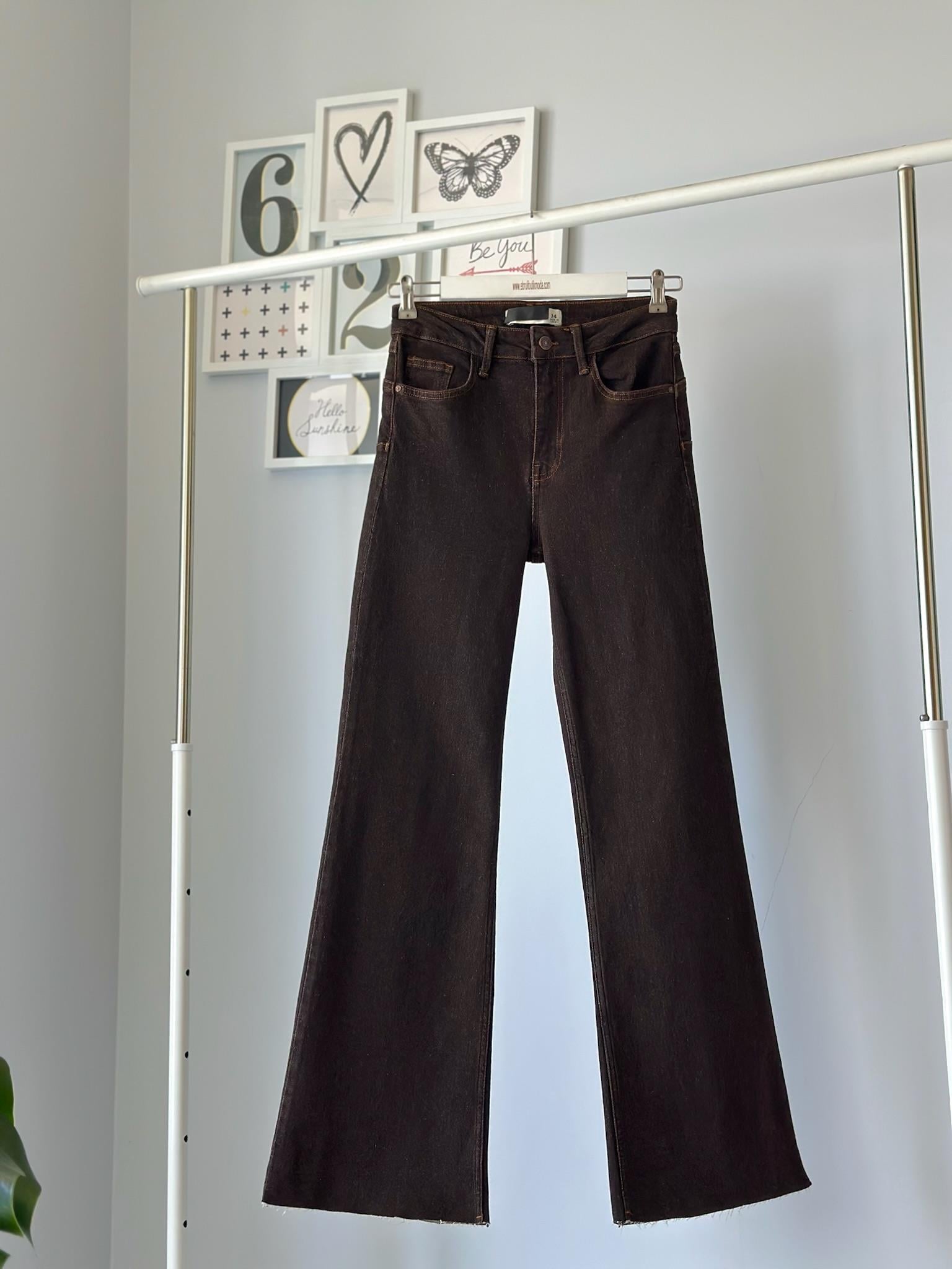 KAHVERENGİ PUSH UP JEAN