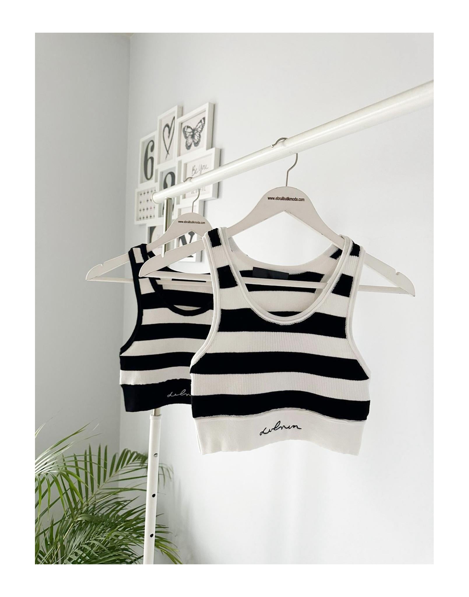 KALIN ÇİZGİLİ CROPTOP
