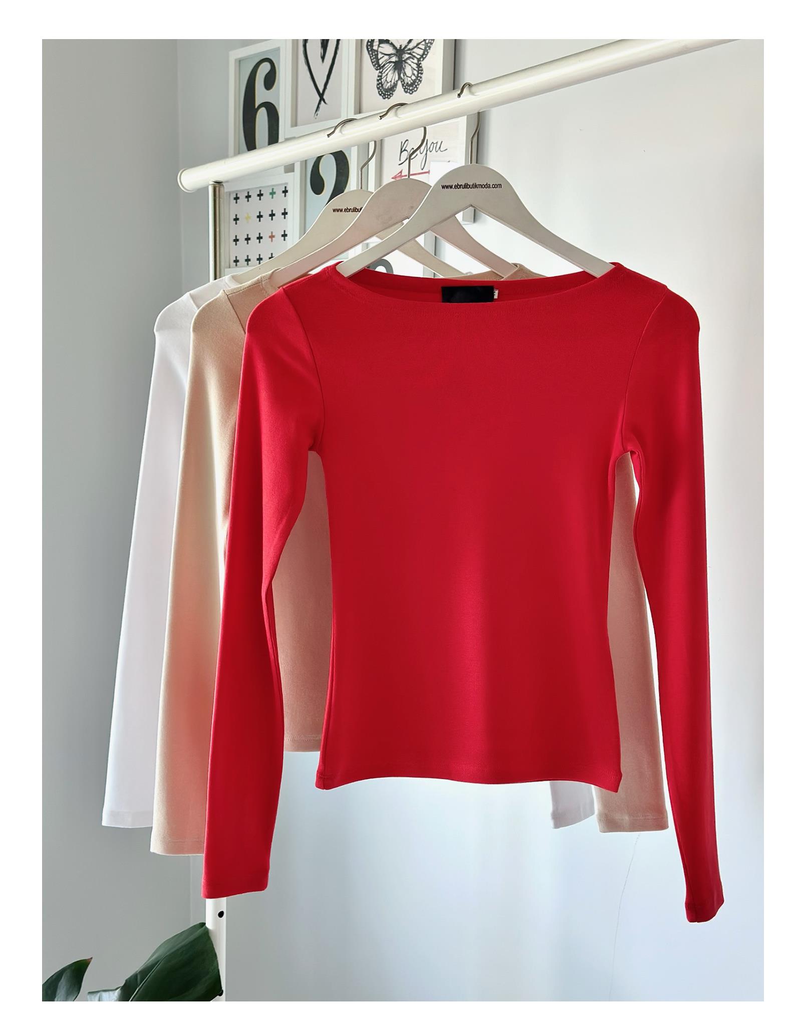 KAYIK YAKA MODAL BLUZ