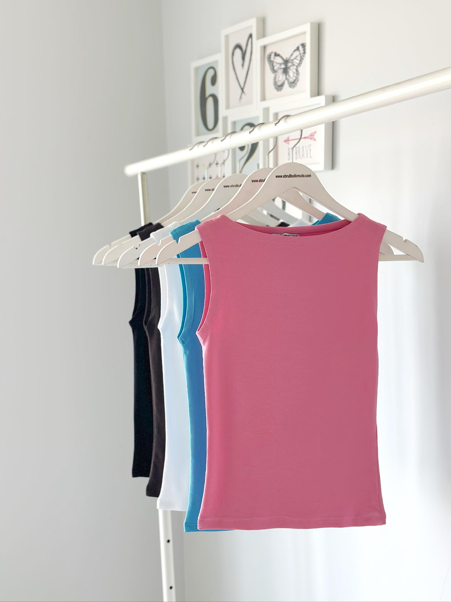 KAYIK YAKA SIFIR KOL BLUZ