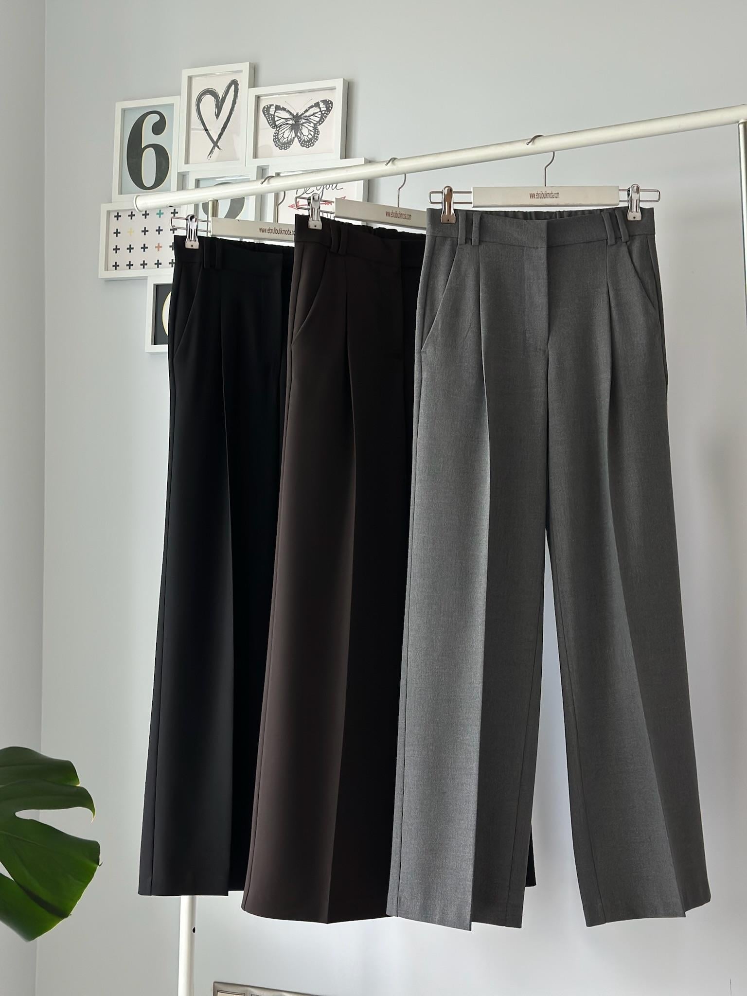 KEMERİ LASTİKLİ PALAZZO PANTOLON