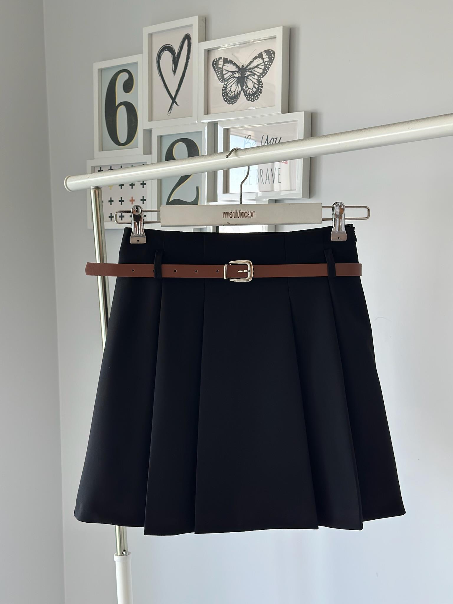 KEMERLİ PİLİLİ ETEK