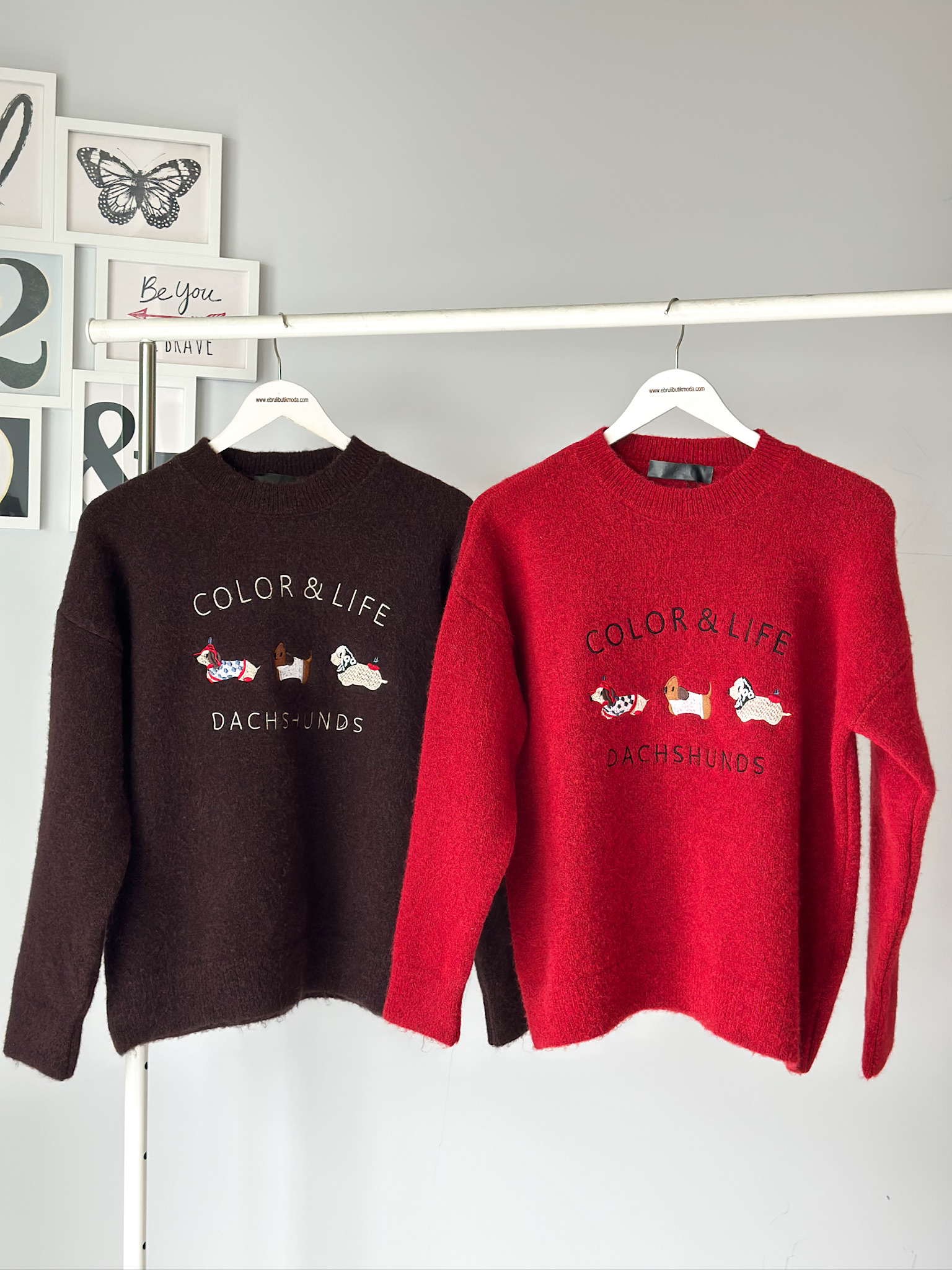 KÖPEK NAKIŞLI KAZAK