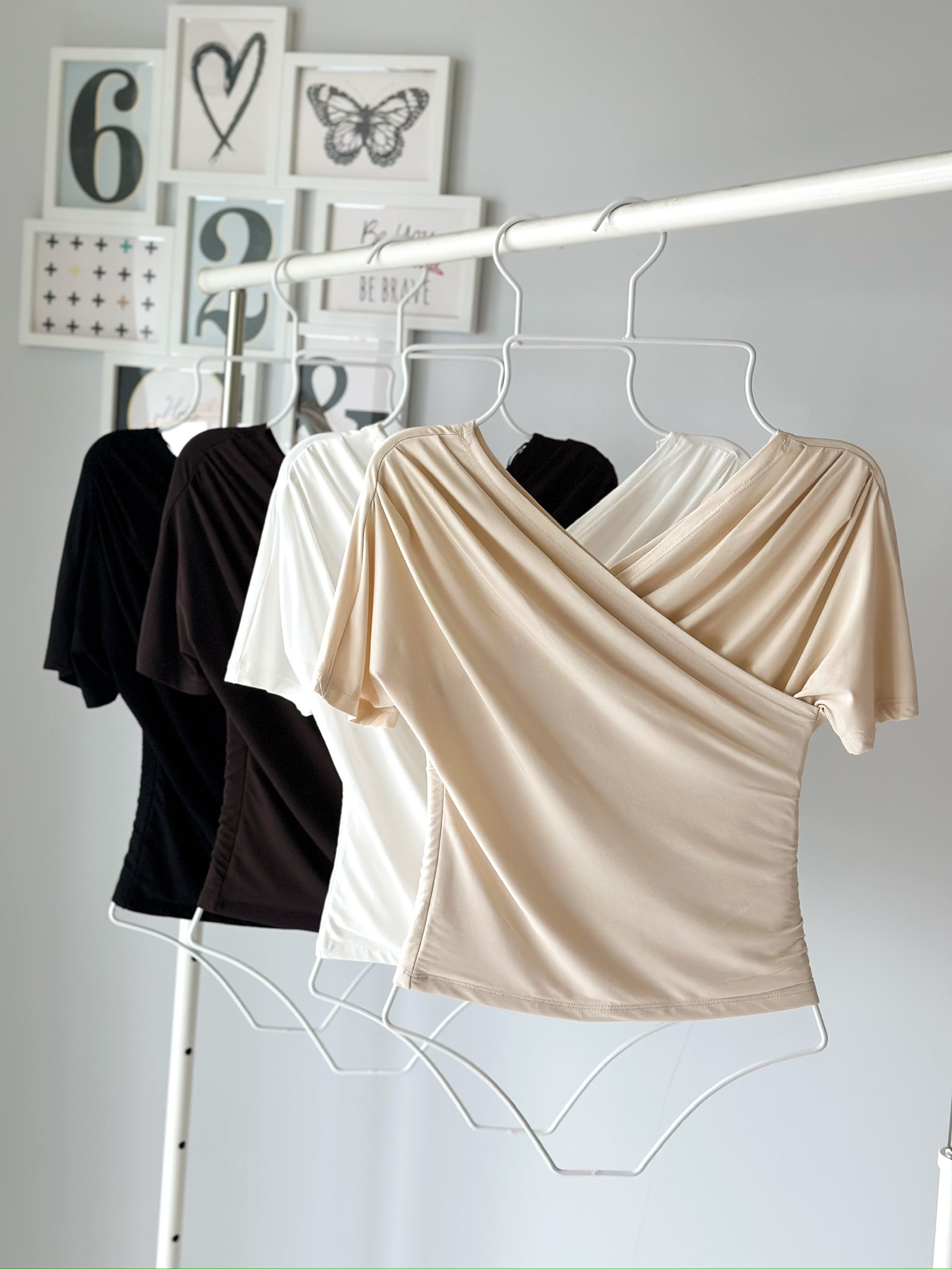 MODAL PİLE DETAY KRUVAZE BLUZ