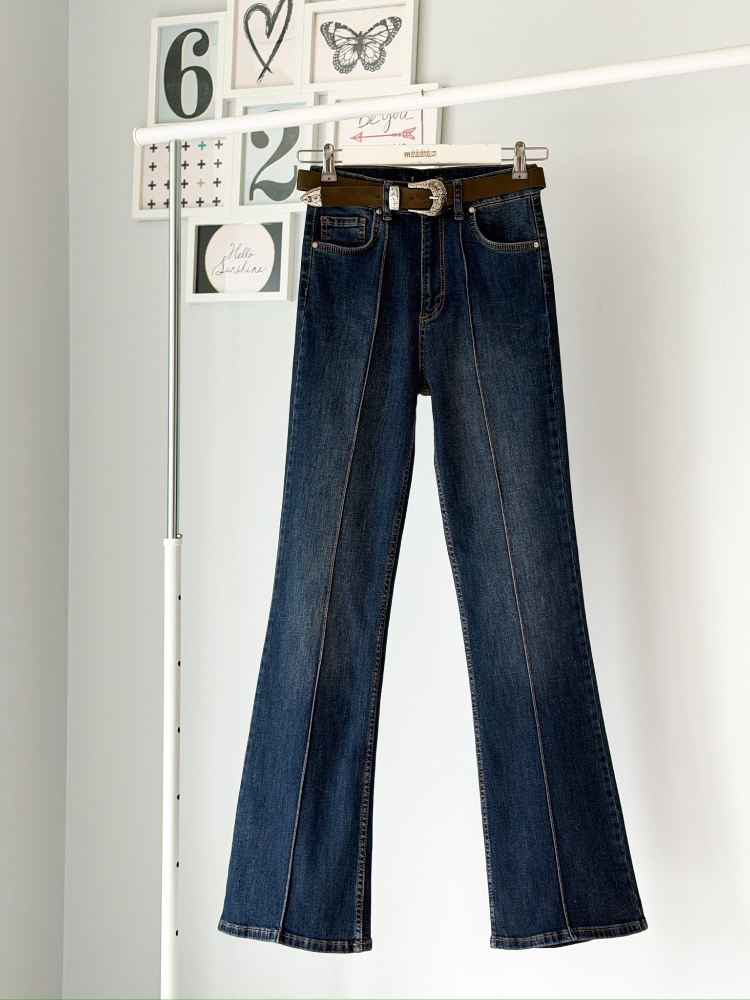 NERVÜRLÜ FLARE JEAN