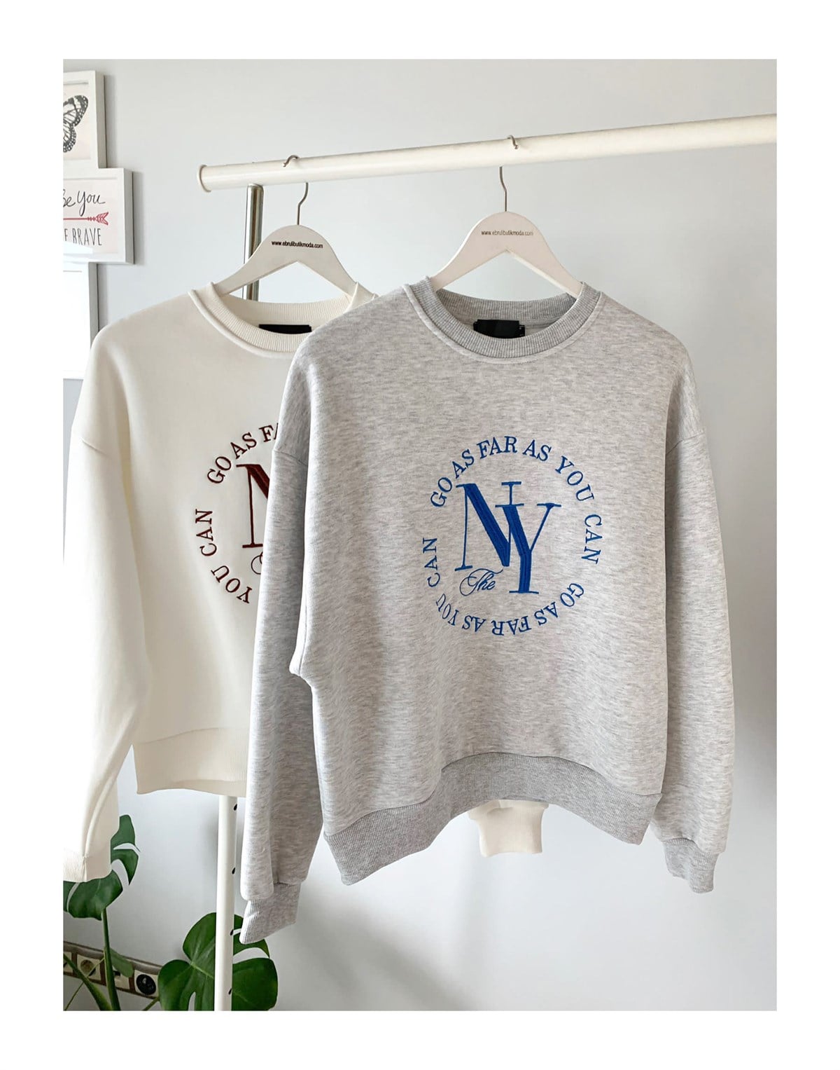 NY NAKIŞLI SWEATSHIRT
