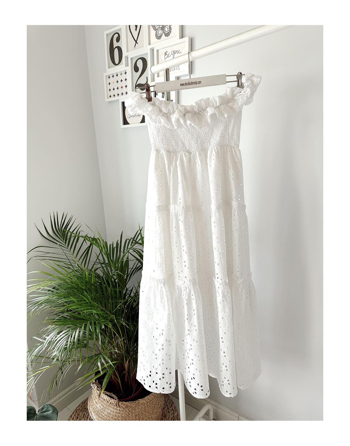 OMZU AÇIK FİSTO ELBİSE