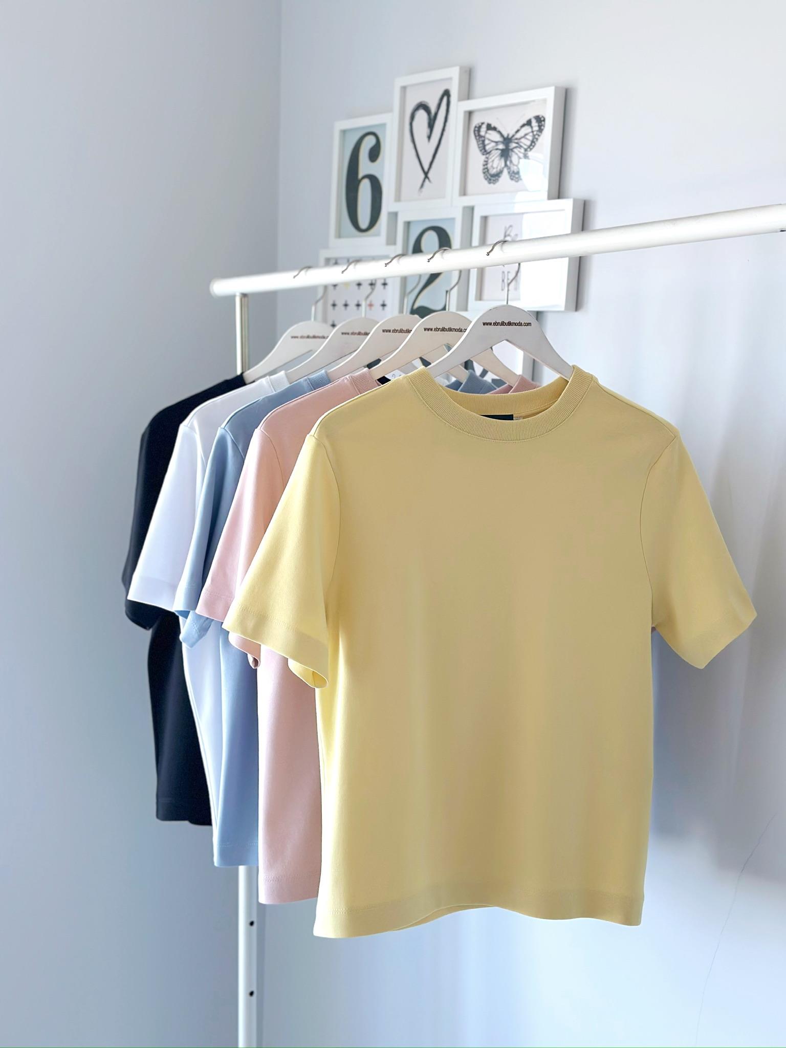 PAMUK BİSİKLET YAKA TSHIRT