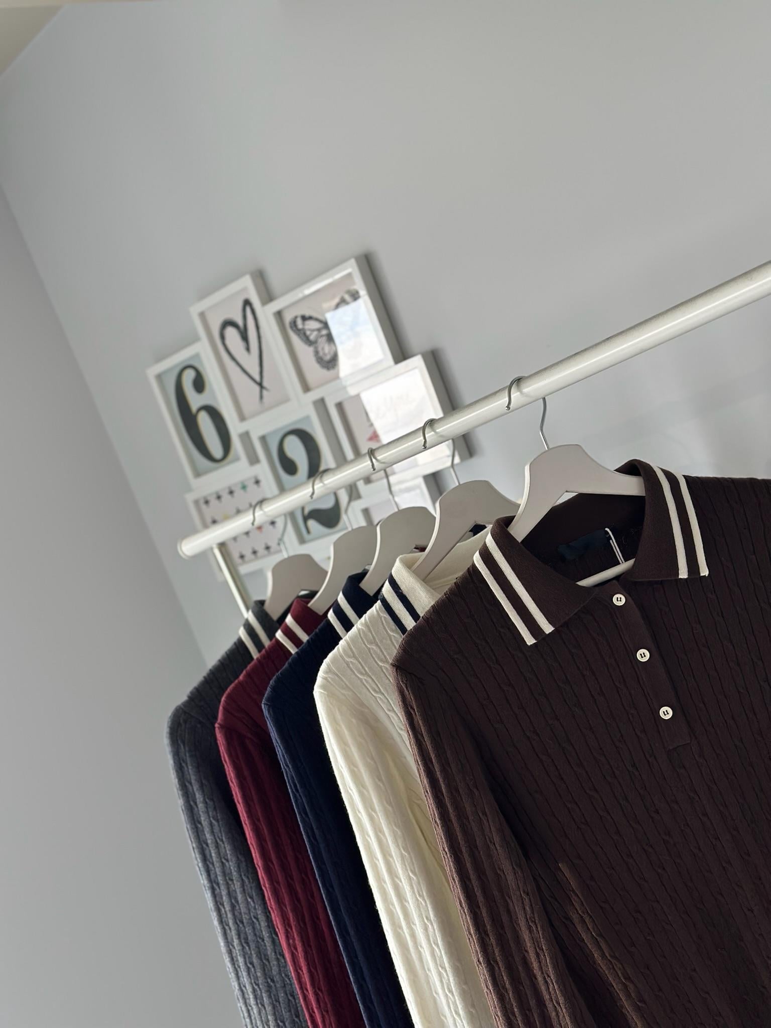 POLO YAKA DÜĞMELİ KAZAK