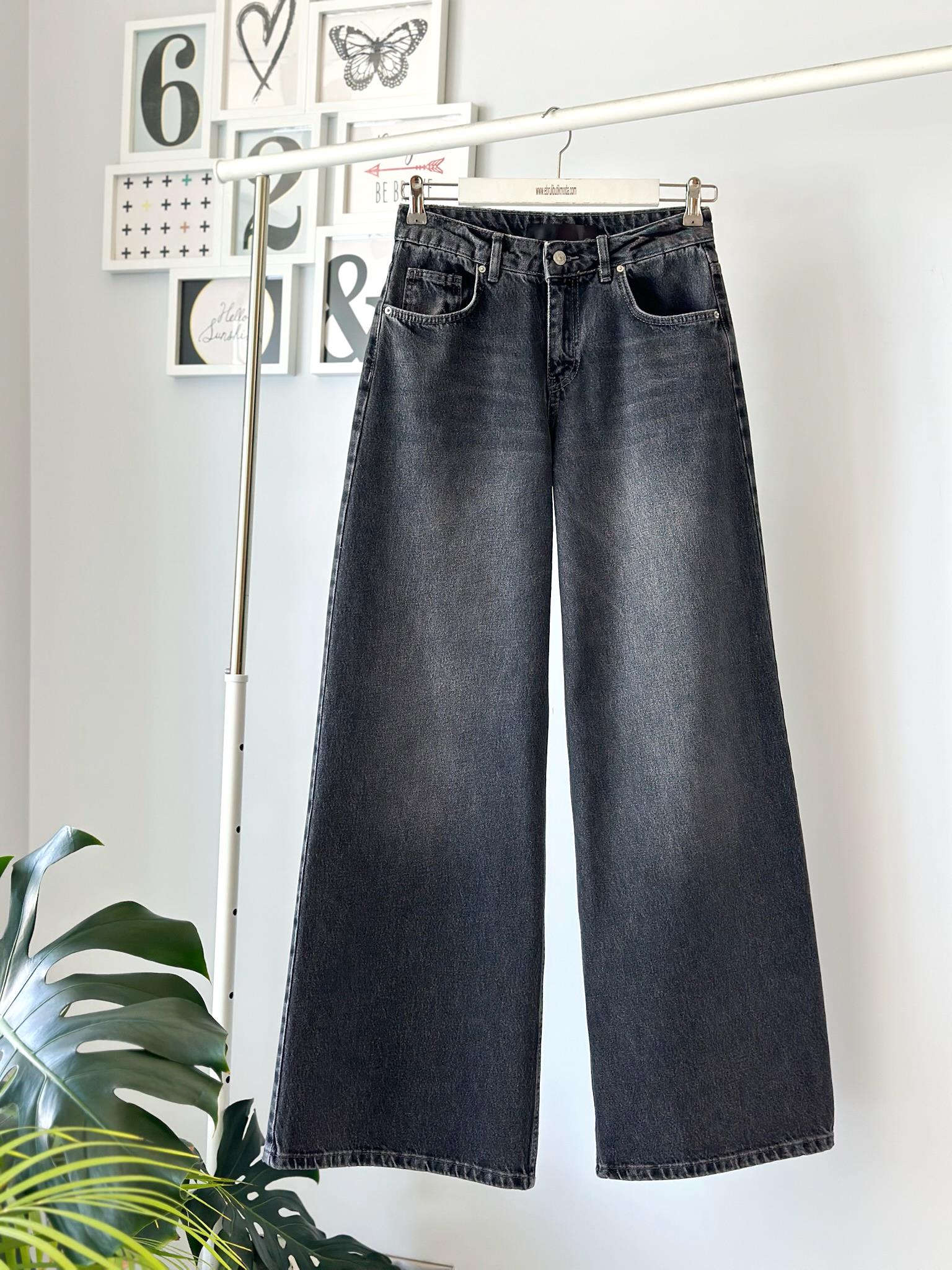 SİYAH SUPER WİDE LEG JEAN