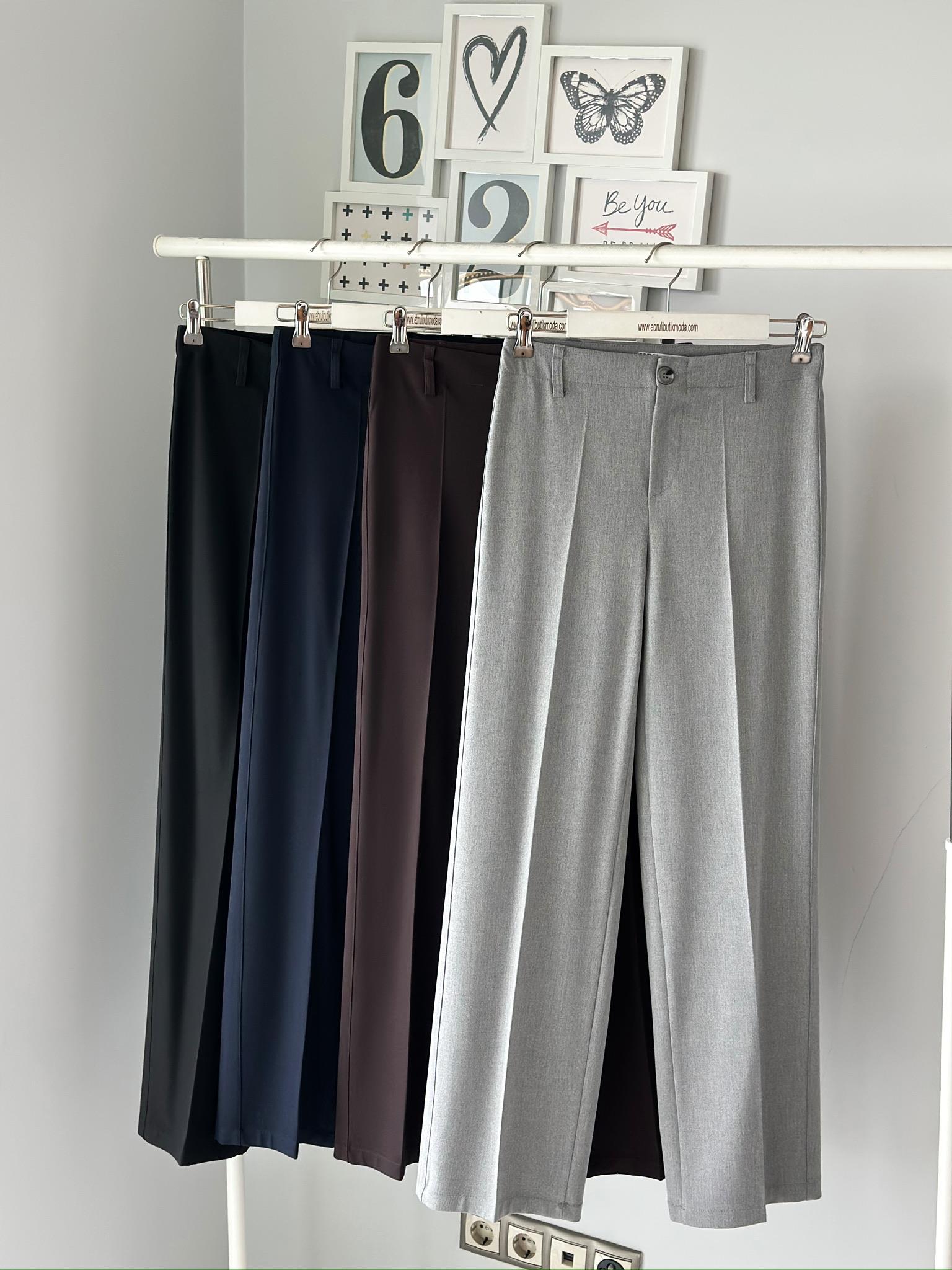 STRAIGHT FIT KUMAŞ PANTOLON