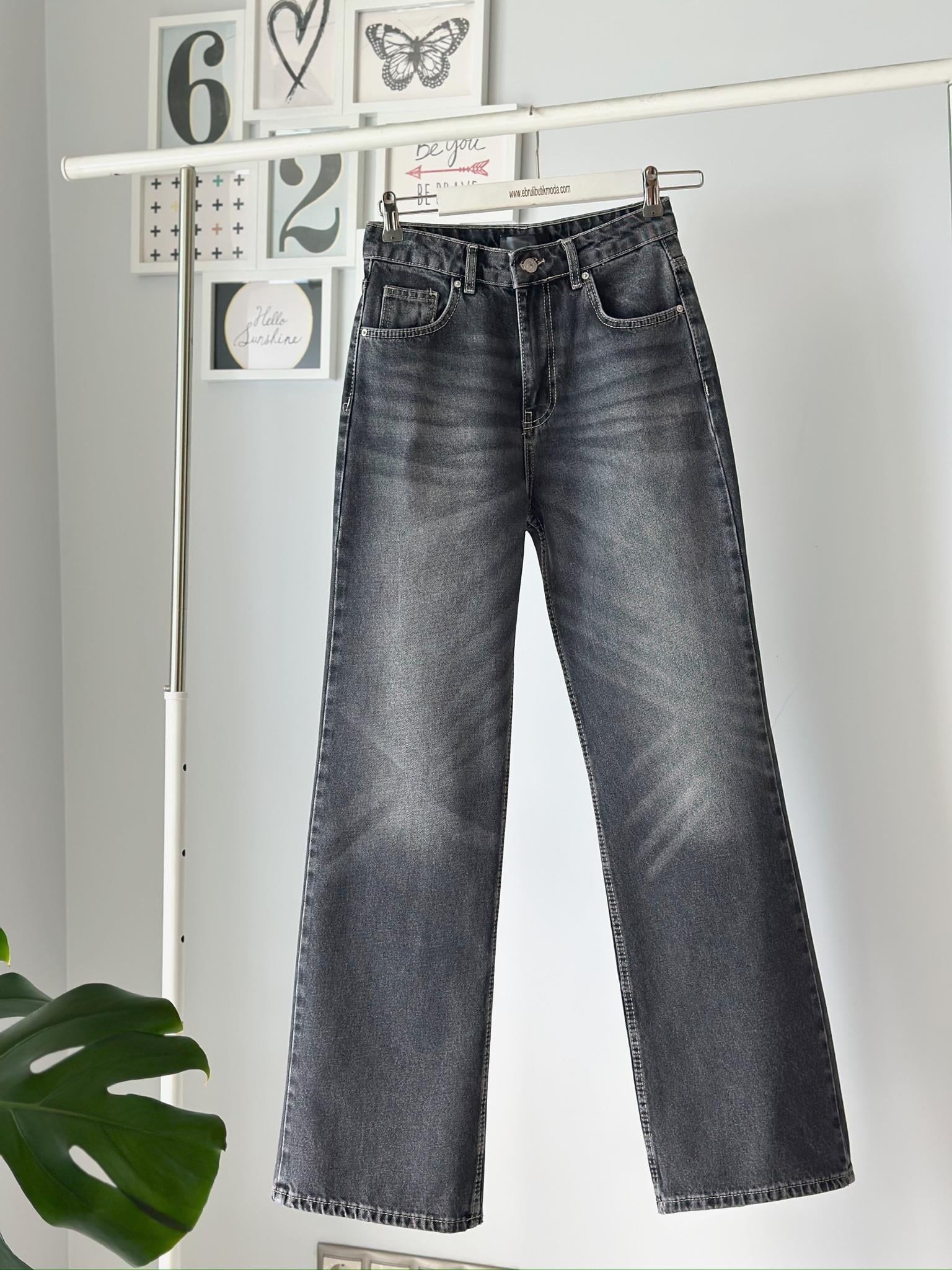 TAŞLANMIŞ WİDE LEG JEAN