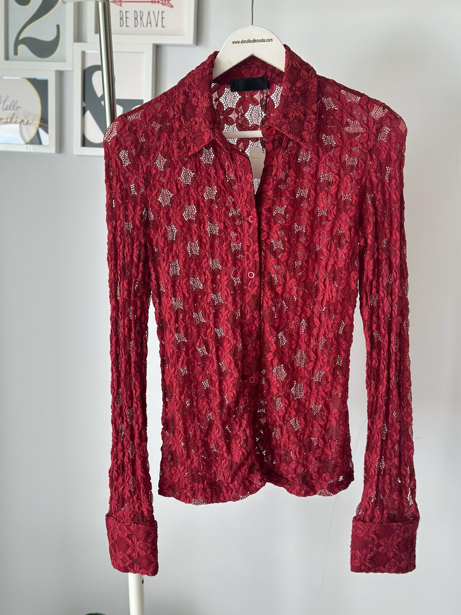 UZUN KOL DANTEL GÖMLEK