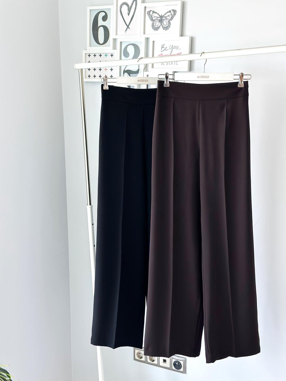 YANDAN FERMUARLI KUMAŞ PANTOLON