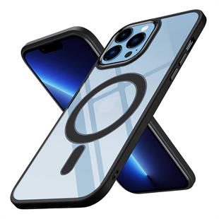 Apple iPhone 12 Pro Max Kılıf Wireless Şarj Özellikli Zore Krom Magsafe Silikon Kapak