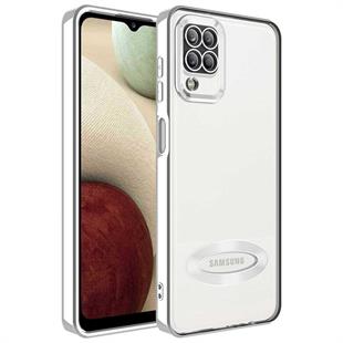 Galaxy Samsung A12 Kamera Korumalı Logo Gösteren Parlak Kılıf Omega